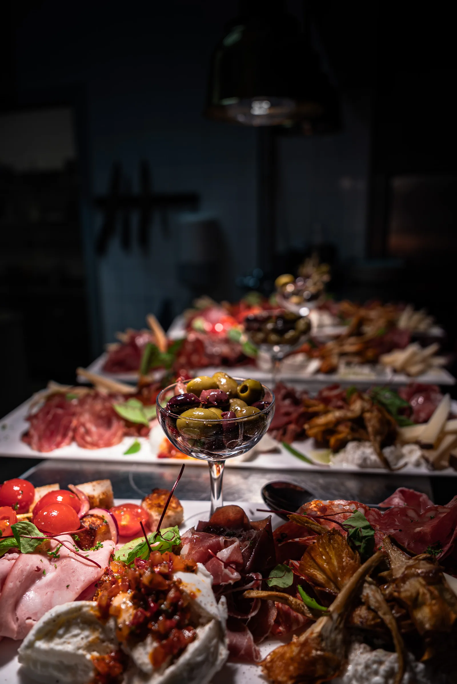 Antipasti and charcuterie board at Piatti