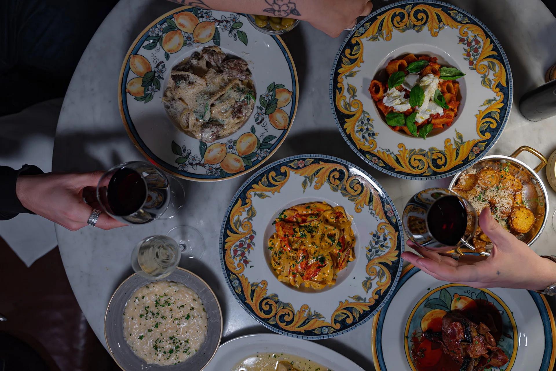 Shared dinner at Piatti